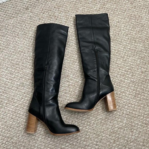 iris & ink Shoes - Black Heeled Boots for Women